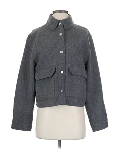 Pre-owned H&m Jacket In Gray
