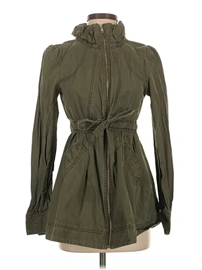 Pre-owned H&m Jacket In Green