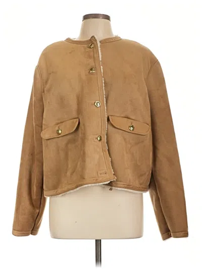 Pre-owned H&m Jacket In Tan
