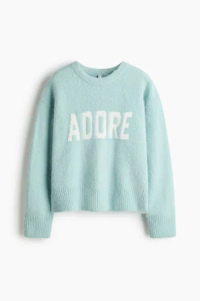 H&m Jacquard-motif Jumper In Blue