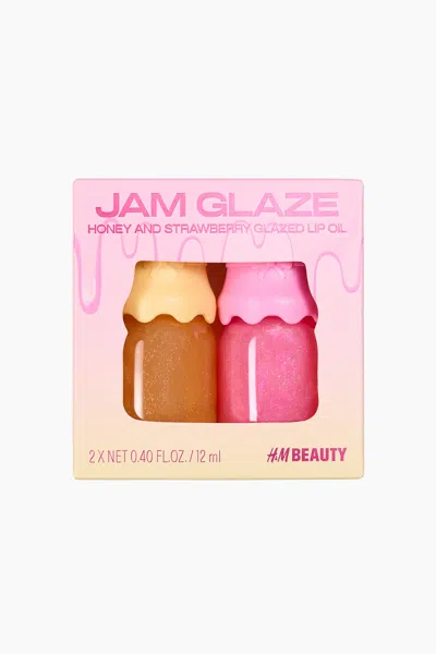 H&m Jam Glaze Lip Oil Duo In Honey/strawberry