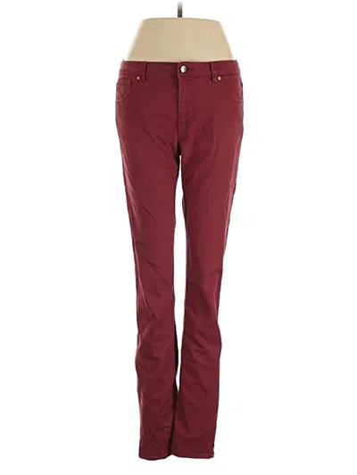 Pre-owned H&m Jeans In Burgundy