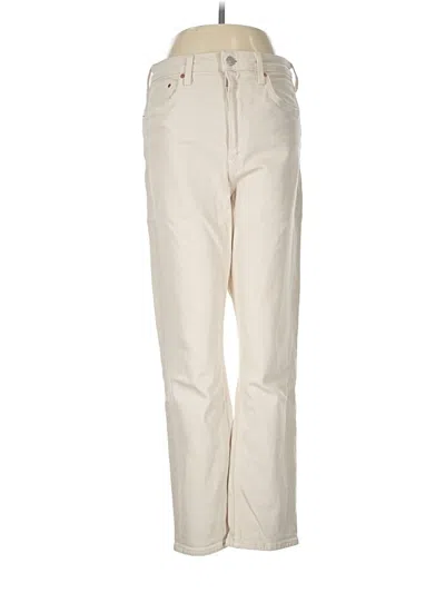 Pre-owned H&m Jeans In Ivory