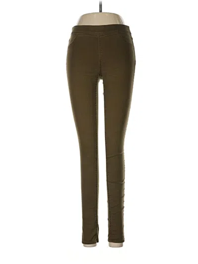 Pre-owned H&m Jeggings In Green