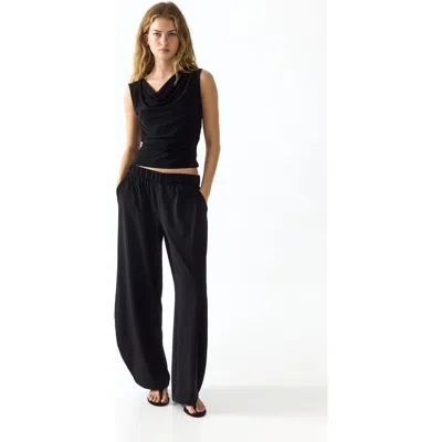 H&m Jersey Balloon-leg Pants In Black