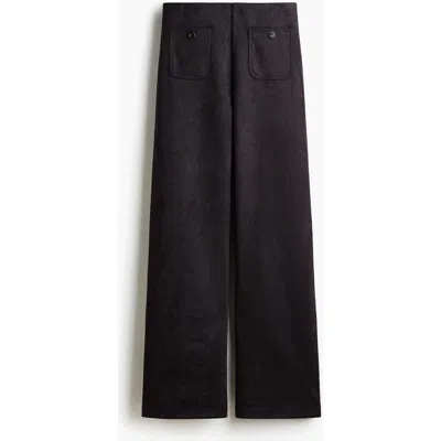 H&m Jersey Trousers In Black