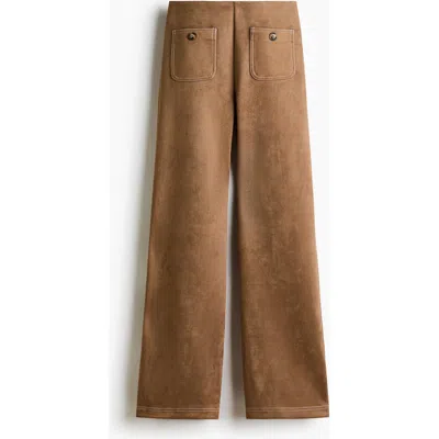 H&m Jersey Trousers In Brown