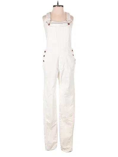 Pre-owned H&m Jumpsuit In White