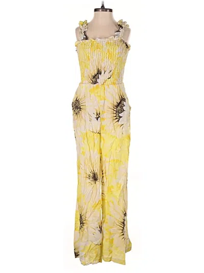 Pre-owned H&m Jumpsuit In Yellow