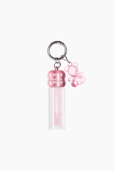 H&m Key Ring With Lip Oil In Pink/raspberry