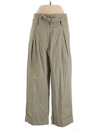 Pre-owned H&m Khaki Pant In Green