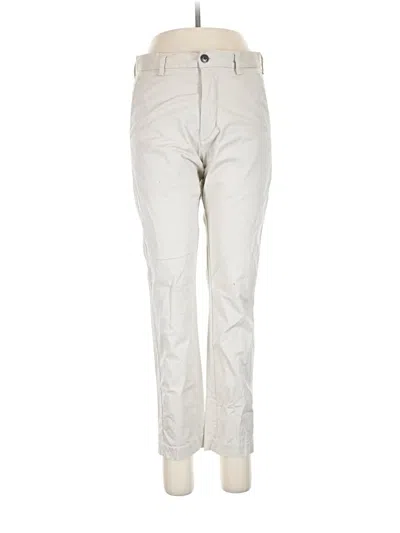 Pre-owned H&m Khaki Pant In Ivory