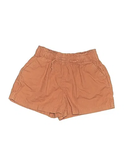 Pre-owned H&m Kids' Khaki Shorts In Brown