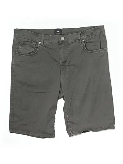 Pre-owned H&m Khaki Shorts In Gray