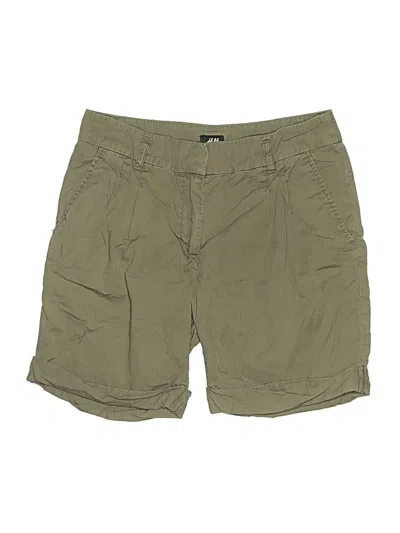 Pre-owned H&m Khaki Shorts In Green