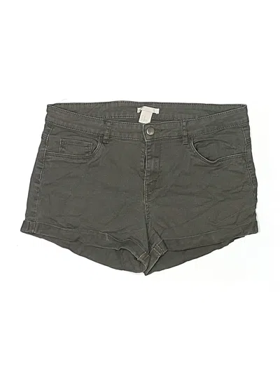 Pre-owned H&m Khaki Shorts In Green