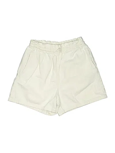 Pre-owned H&m Khaki Shorts In Ivory