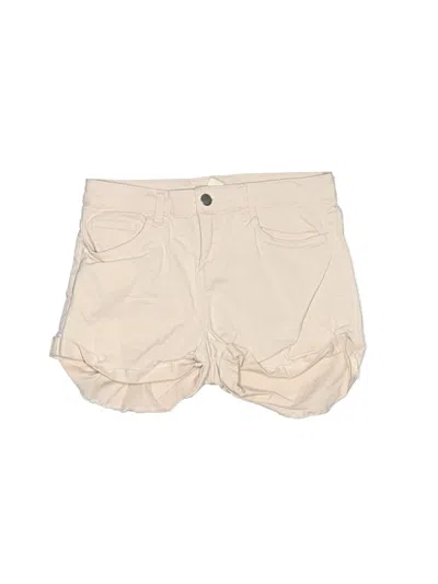 Pre-owned H&m Khaki Shorts In Ivory