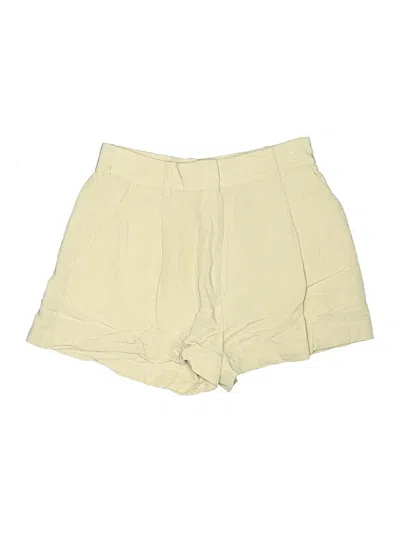 Pre-owned H&m Khaki Shorts In Ivory