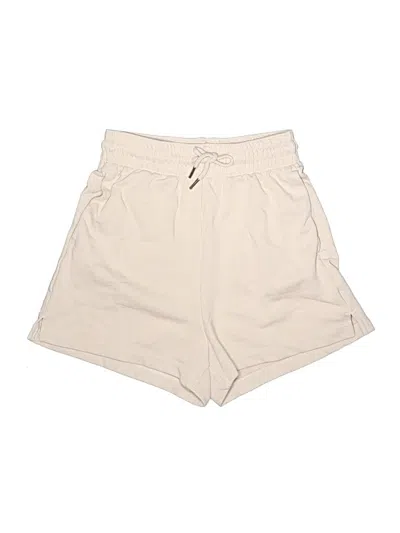 Pre-owned H&m Khaki Shorts In Ivory