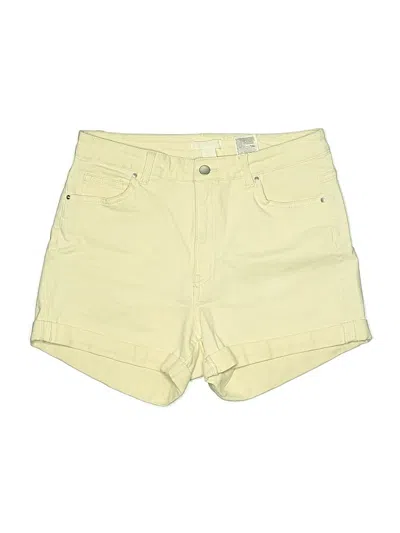 Pre-owned H&m Khaki Shorts In Yellow