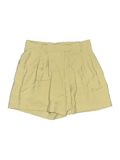 Pre-owned H&m Khaki Shorts In Yellow