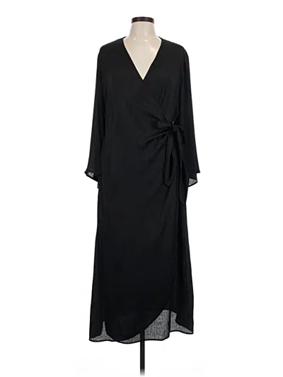 Pre-owned H&m Kimono In Black