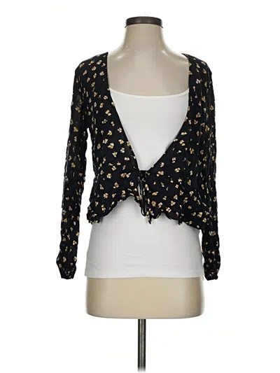 Pre-owned H&m Kimono In Black