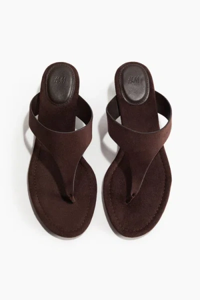 H&m Kitten-heeled Sandals In Multi