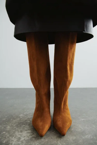 H&m Knee-high Boots In Brown