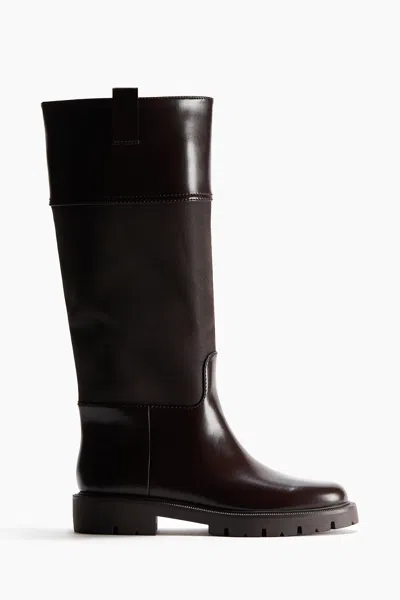 H&m Knee-high Boots In Brown