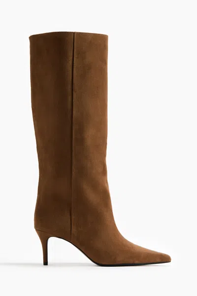 H&m Knee-high Boots In Brown