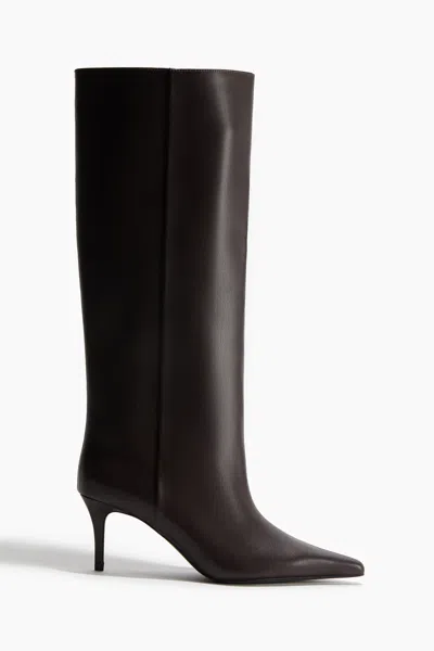 H&m Knee-high Boots In Dark Brown