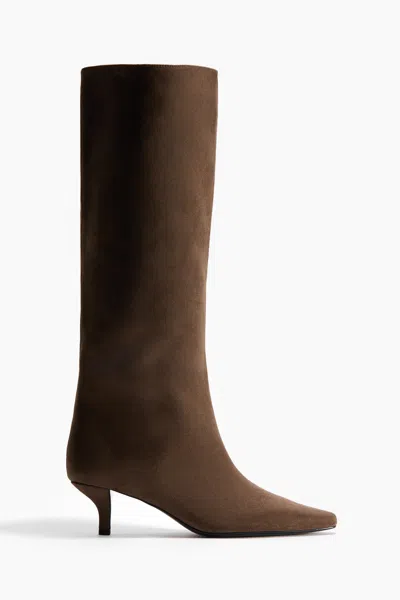 H&m Knee-high Boots In Brown