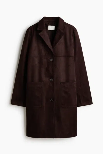 H&m Knee-length Coat In Brown