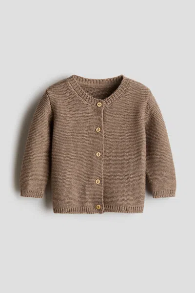 H&m Babies' Knit Cardigan In Brown
