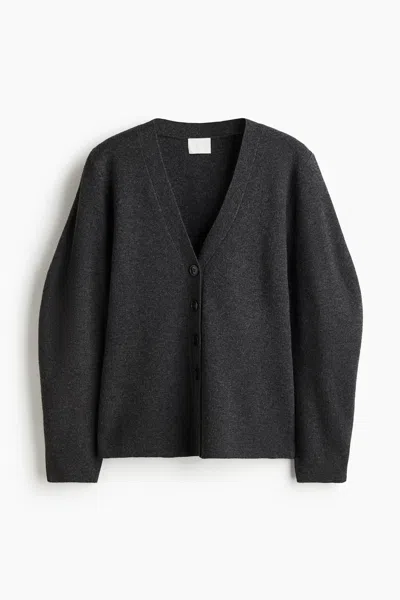 H&m Knit Cardigan In Black