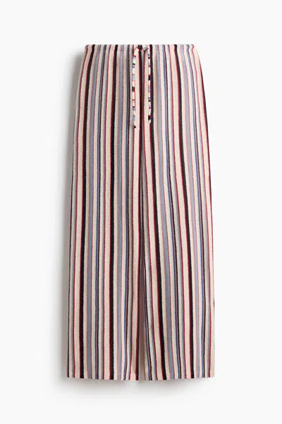 H&m Knit Drawstring Pants In Multi