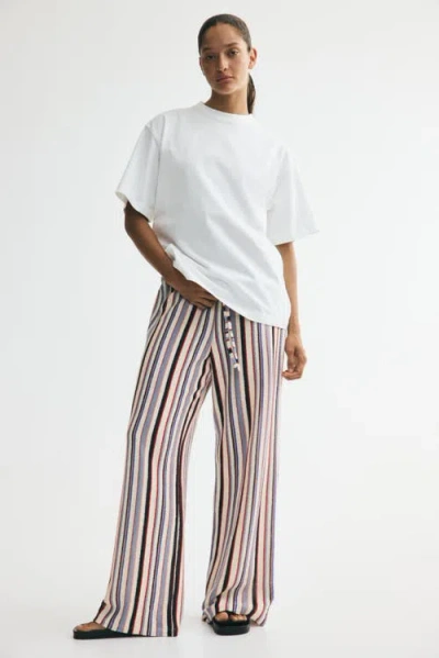 H&m Knit Drawstring Pants In Multi