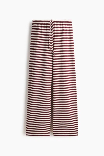 H&m Knit Pants In Brown