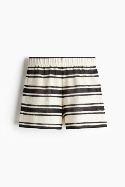H&m Knit Shorts In Black