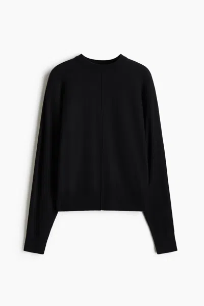 H&m Knit Sweater In Black