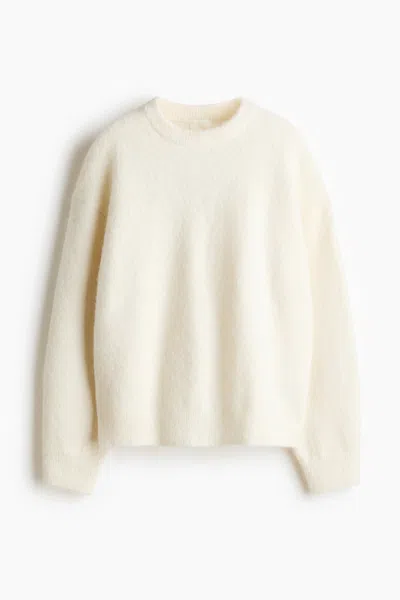 H&m Knit Sweater In White