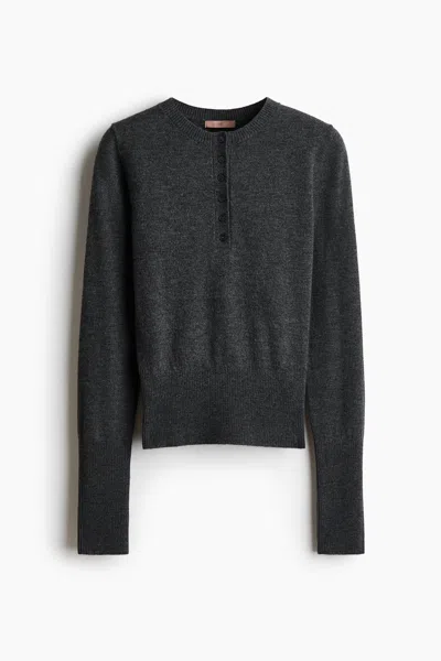 H&m Knit Sweater In Gray