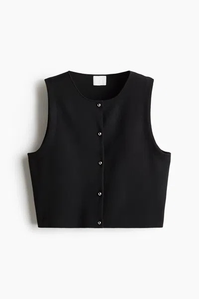 H&m Knit Vest In Red
