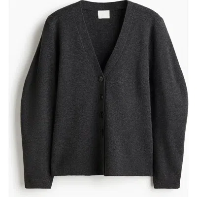 H&m Knitted Cardigan In Blue