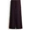 H&m Knitted Drawstring Trousers In Brown