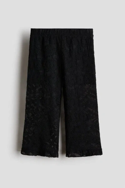 H&m Kids'  Lace Trousers In Black