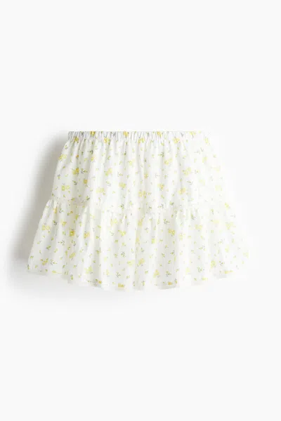 H&m Lace-detail Mini Skirt In Multi