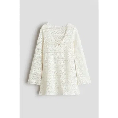 H&m Kids'  Lace-look Beach Dress In Multi